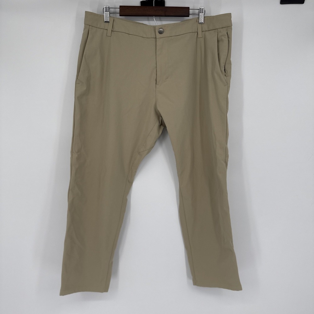 Lululemon Comission ABC Pants Mens 38 Khaki 5 Pocket Stretch Chino Everyday Golf